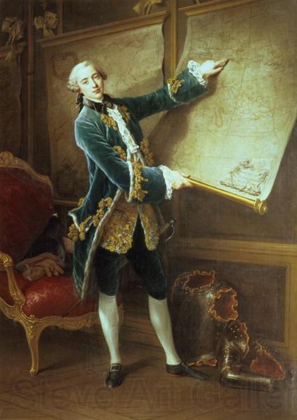 Francois-Hubert Drouais Count of Vaudreuil in France oil painting art